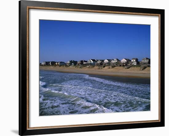 Beachfront Homes, Atlantic, Nags Head-Barry Winiker-Framed Photographic Print