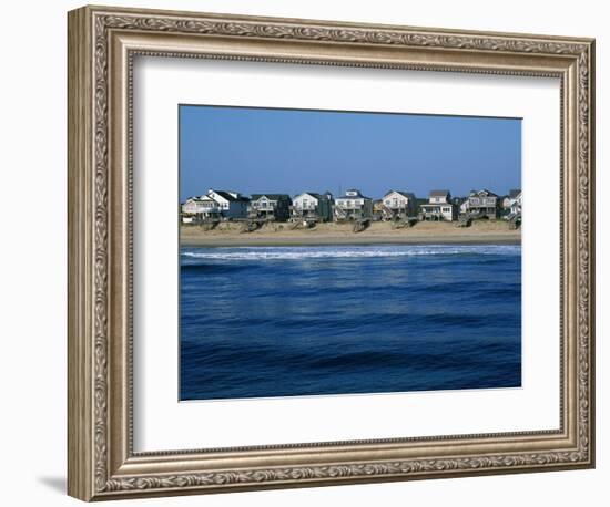 Beachfront Homes, Atlantic, Nags Head-Barry Winiker-Framed Photographic Print