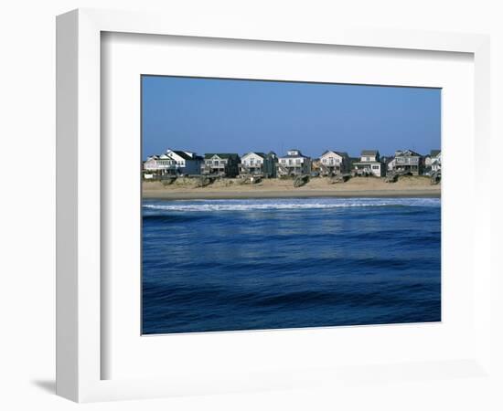 Beachfront Homes, Atlantic, Nags Head-Barry Winiker-Framed Photographic Print