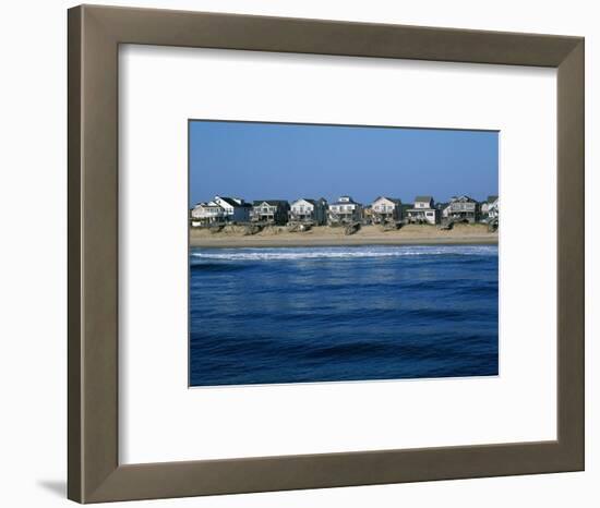 Beachfront Homes, Atlantic, Nags Head-Barry Winiker-Framed Photographic Print