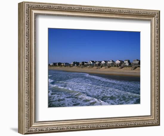 Beachfront Homes, Atlantic, Nags Head-Barry Winiker-Framed Photographic Print