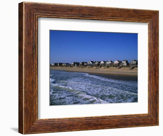 Beachfront Homes, Atlantic, Nags Head-Barry Winiker-Framed Photographic Print