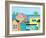 Beachfront Property 1-Jan Weiss-Framed Art Print