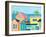 Beachfront Property 1-Jan Weiss-Framed Art Print