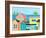 Beachfront Property 1-Jan Weiss-Framed Art Print