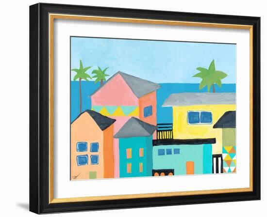 Beachfront Property 1-Jan Weiss-Framed Art Print