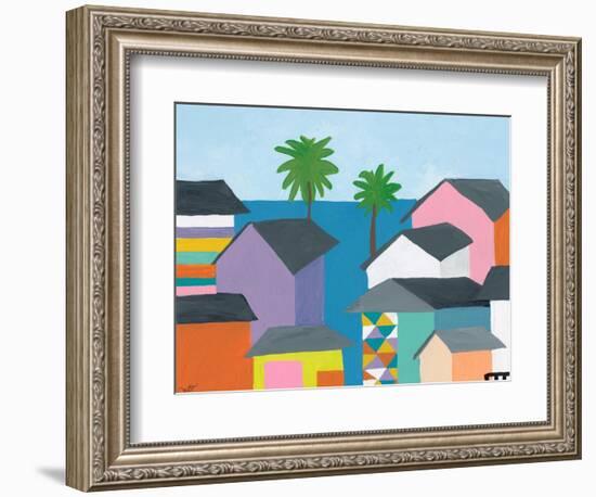 Beachfront Property 2-Jan Weiss-Framed Art Print