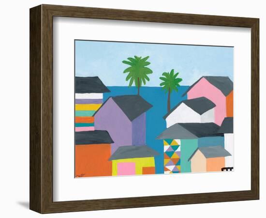 Beachfront Property 2-Jan Weiss-Framed Art Print