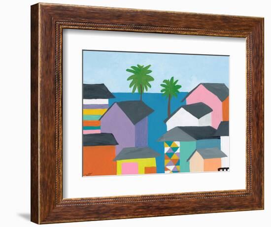 Beachfront Property 2-Jan Weiss-Framed Art Print