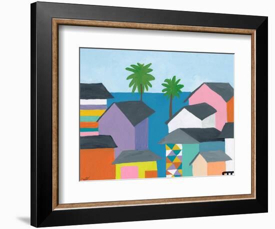 Beachfront Property 2-Jan Weiss-Framed Art Print