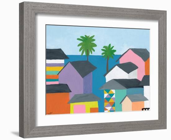 Beachfront Property 2-Jan Weiss-Framed Art Print