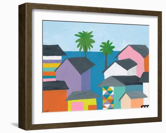 Beachfront Property 2-Jan Weiss-Framed Art Print