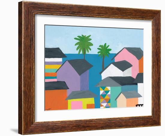 Beachfront Property 2-Jan Weiss-Framed Art Print