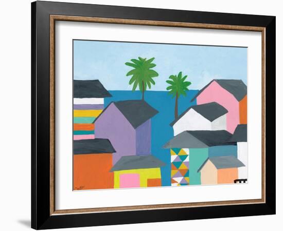 Beachfront Property 2-Jan Weiss-Framed Art Print