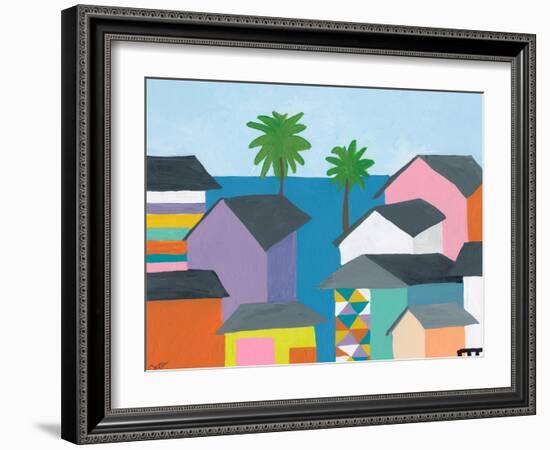 Beachfront Property 2-Jan Weiss-Framed Art Print