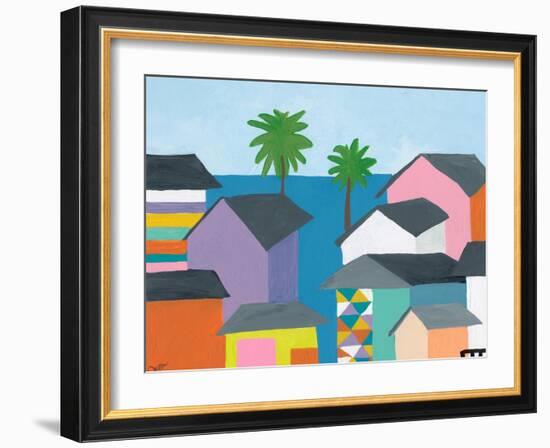 Beachfront Property 2-Jan Weiss-Framed Art Print