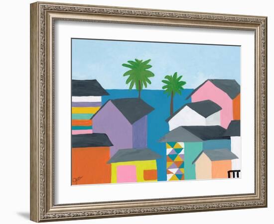 Beachfront Property 2-Jan Weiss-Framed Art Print