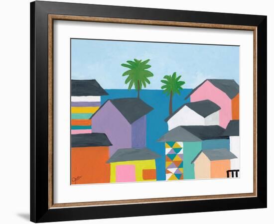 Beachfront Property 2-Jan Weiss-Framed Art Print