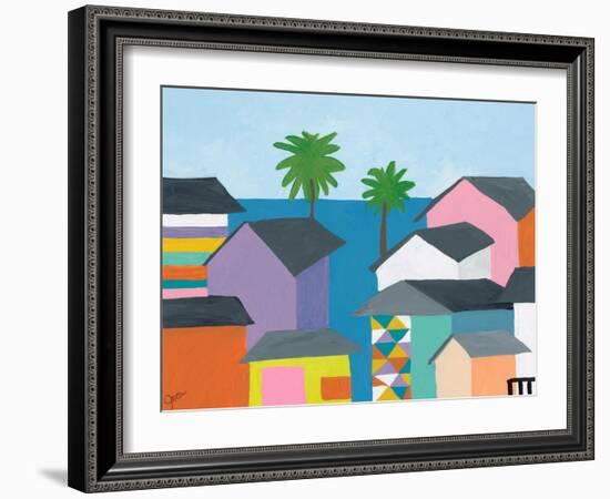 Beachfront Property 2-Jan Weiss-Framed Art Print