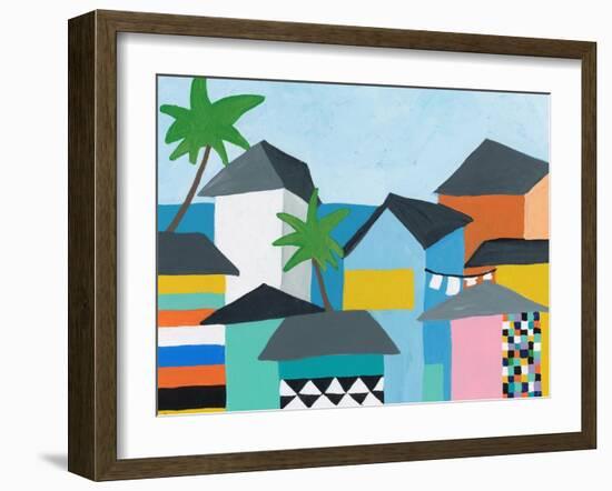 Beachfront Property 3-Jan Weiss-Framed Art Print