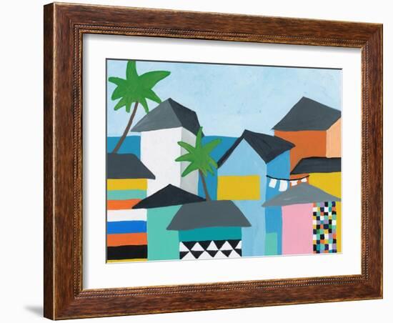 Beachfront Property 3-Jan Weiss-Framed Art Print