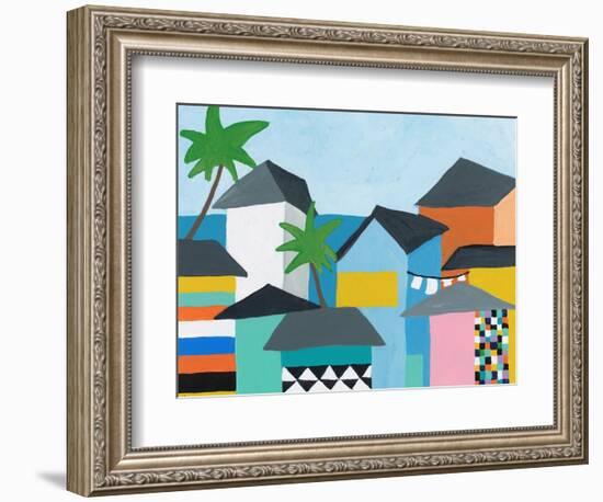 Beachfront Property 3-Jan Weiss-Framed Art Print