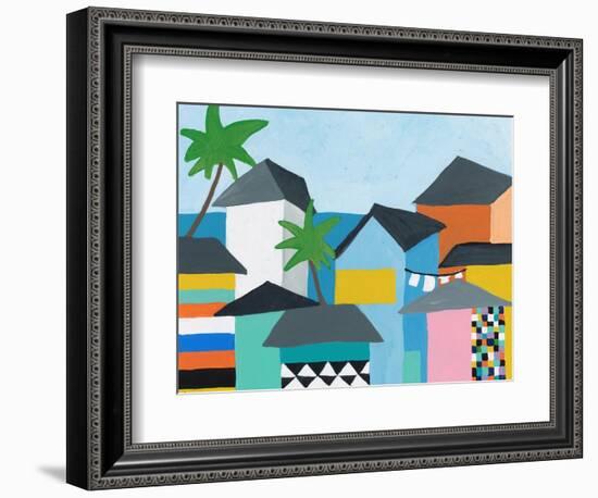 Beachfront Property 3-Jan Weiss-Framed Art Print