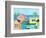 Beachfront Property One-Jan Weiss-Framed Art Print