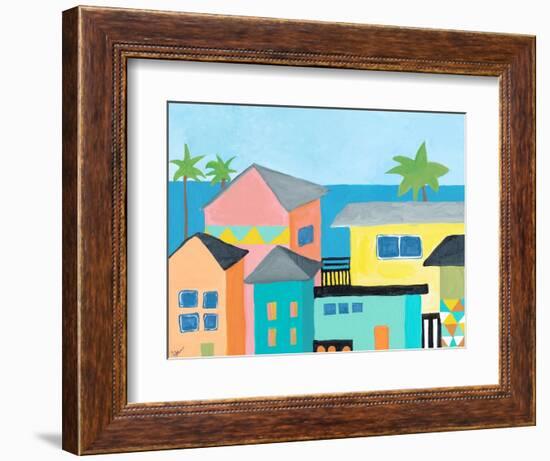 Beachfront Property One-Jan Weiss-Framed Art Print