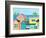 Beachfront Property One-Jan Weiss-Framed Art Print