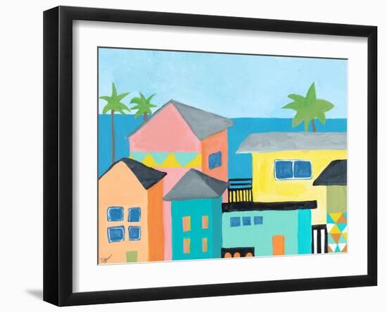 Beachfront Property One-Jan Weiss-Framed Art Print