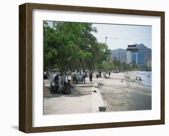 Beachfront, Santa Marta, Magdalana District, Colombia, South America-Jane O'callaghan-Framed Photographic Print