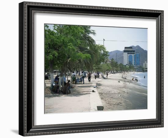 Beachfront, Santa Marta, Magdalana District, Colombia, South America-Jane O'callaghan-Framed Photographic Print