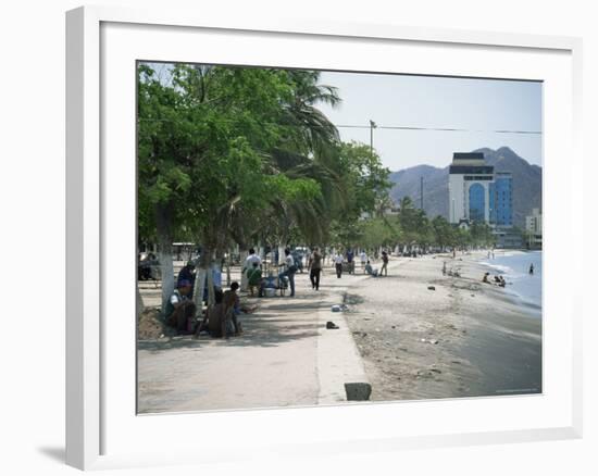 Beachfront, Santa Marta, Magdalana District, Colombia, South America-Jane O'callaghan-Framed Photographic Print