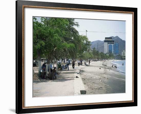 Beachfront, Santa Marta, Magdalana District, Colombia, South America-Jane O'callaghan-Framed Photographic Print