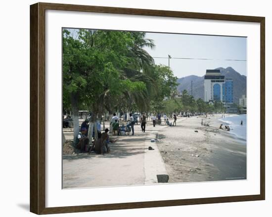 Beachfront, Santa Marta, Magdalana District, Colombia, South America-Jane O'callaghan-Framed Photographic Print