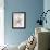 Beachhouse Blue IV-Paul Brent-Framed Art Print displayed on a wall