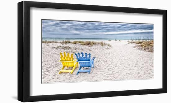 Beaching It-Mary Lou Johnson-Framed Art Print