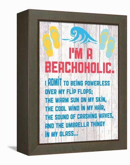 Beachoholic 4-Melody Hogan-Framed Stretched Canvas