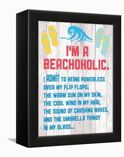 Beachoholic 4-Melody Hogan-Framed Stretched Canvas