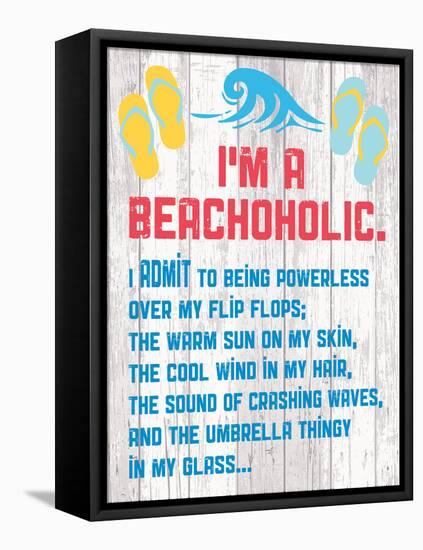 Beachoholic 4-Melody Hogan-Framed Stretched Canvas