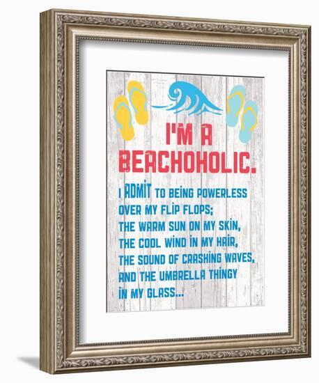 Beachoholic 4-Melody Hogan-Framed Art Print