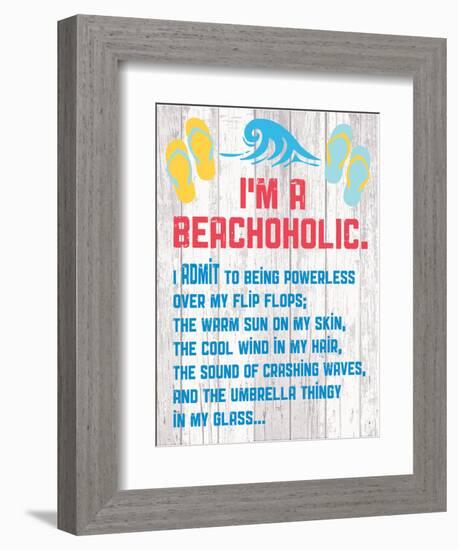 Beachoholic 4-Melody Hogan-Framed Art Print