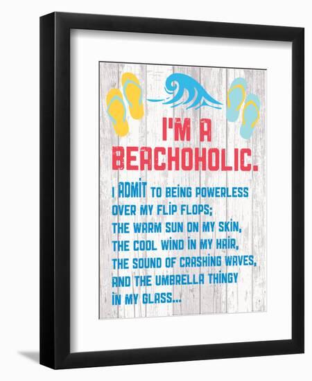 Beachoholic 4-Melody Hogan-Framed Art Print