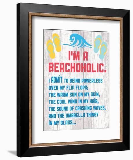 Beachoholic 4-Melody Hogan-Framed Art Print