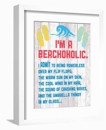 Beachoholic 4-Melody Hogan-Framed Art Print