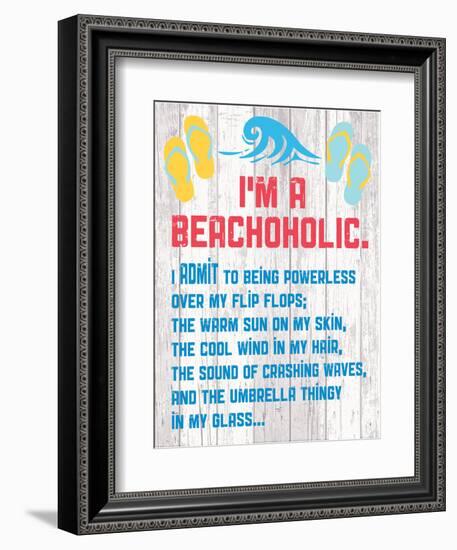 Beachoholic 4-Melody Hogan-Framed Art Print