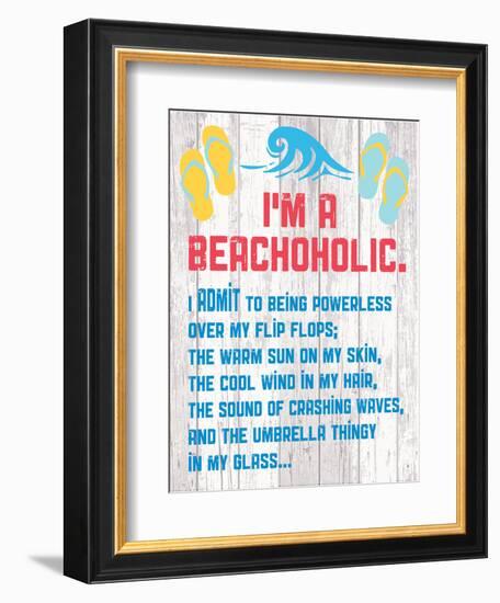 Beachoholic 4-Melody Hogan-Framed Art Print