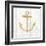 Beachscape III Anchor Gold Neutral-Michael Mullan-Framed Art Print