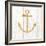 Beachscape III Anchor Gold Neutral-Michael Mullan-Framed Art Print